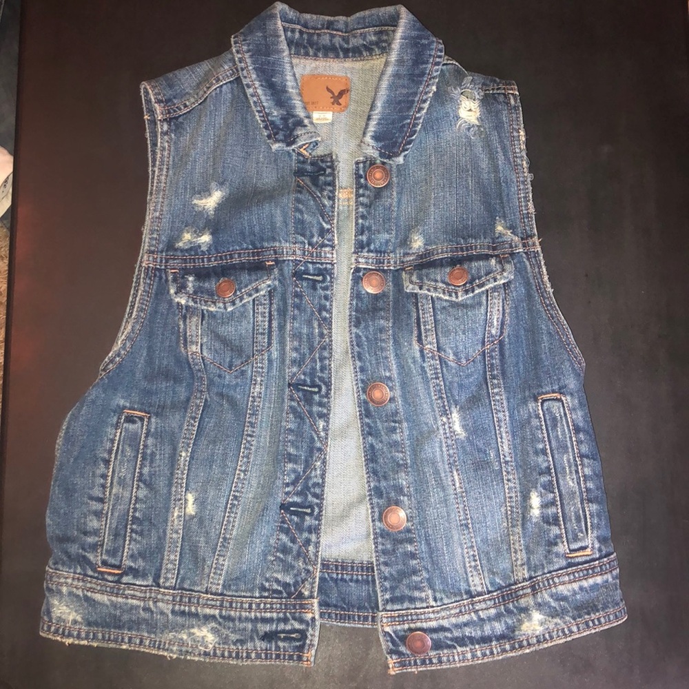 American Eagle Denim Vest